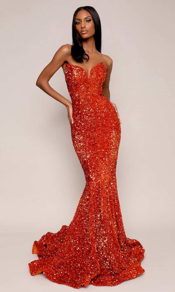 Portia & Scarlett Style PS21208- Burnt Orange Moda Glam Boutique Portia & Scarlett Style PS21208- Burnt Orange Moda Glam Boutique