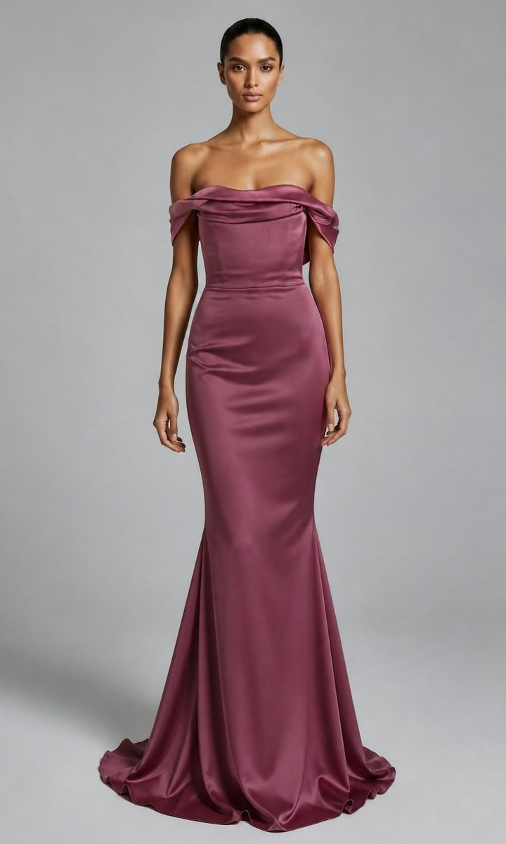 Delilah Gown- Dark Mauve