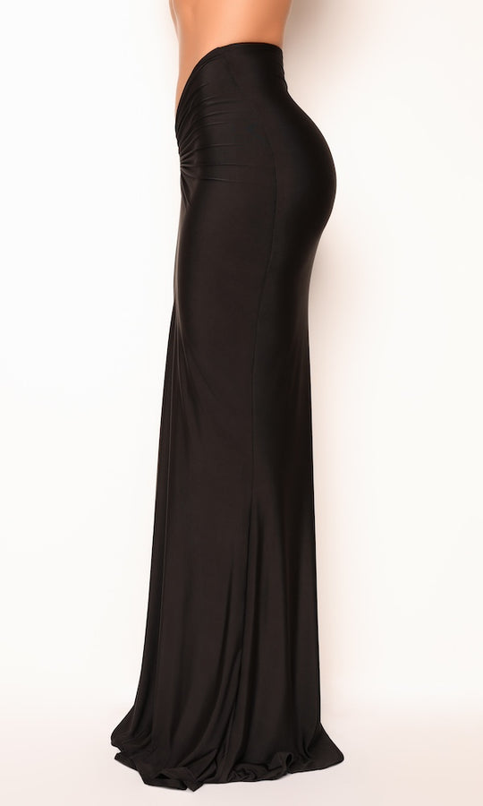 Business First Black Ruched SKirt main image 0