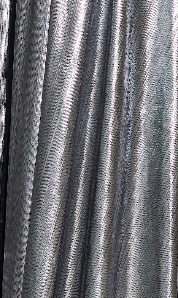 Siren Metallic Cutout Gown- Gunmetal