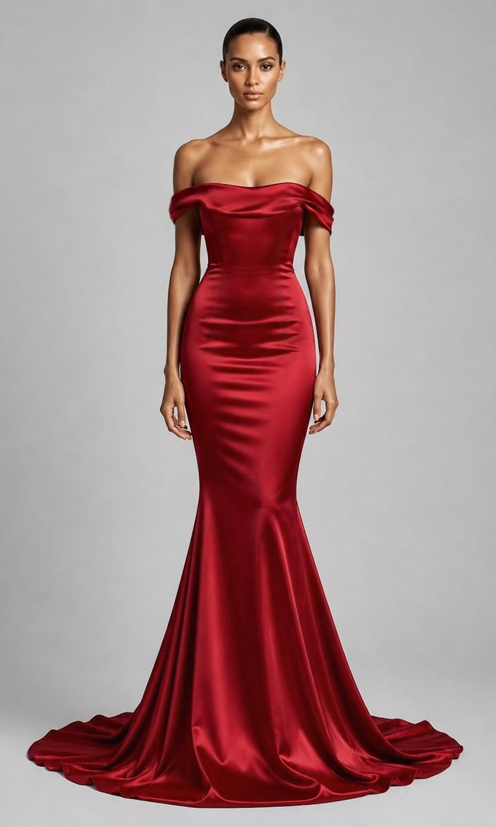 Delilah Gown- Deep Red