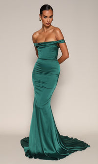 Delilah Corset Gown- Steel Gray