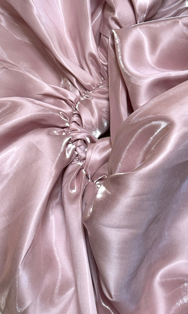 Valentina Strapless Corset Gown- Rose Quartz