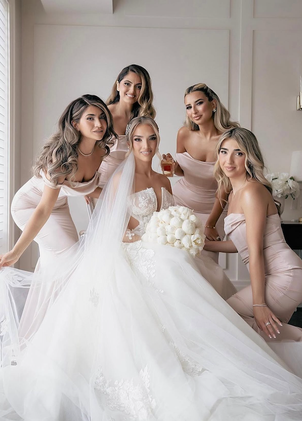 Delilah Corset Gown- Champagne