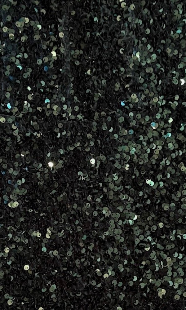 Strapless Sequin Mini Dress- Green