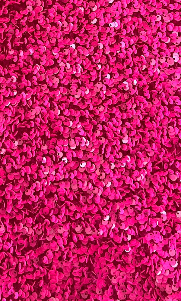 Strapless Sequin Mini Dress- Hot Pink