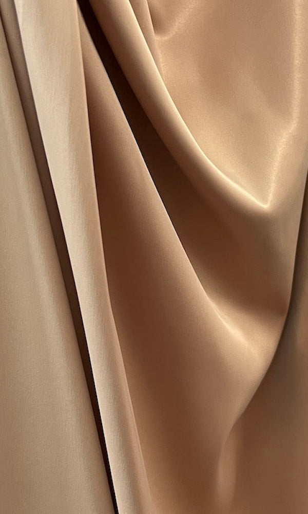 Stretch Poly Satin Swatch- Gold