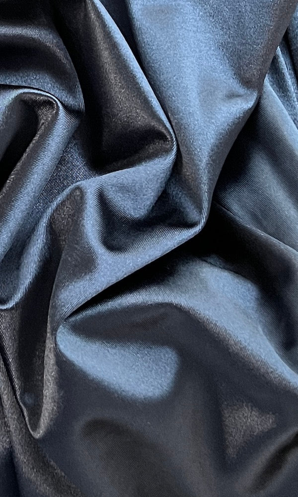 Satin Spandex Swatch- Midnight Navy